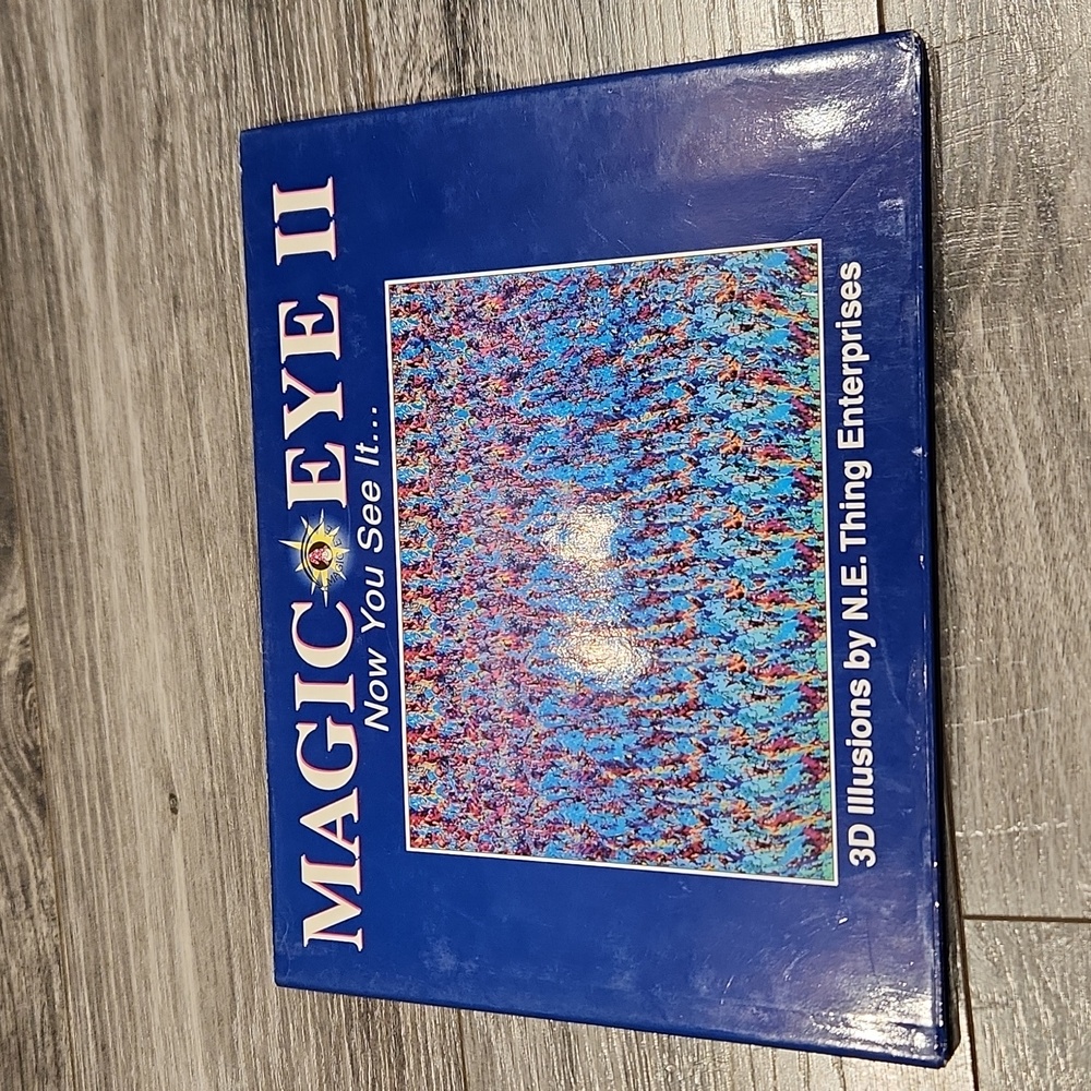 EUC Magic Eye II Now you see it 3D Illusions Hardcover…